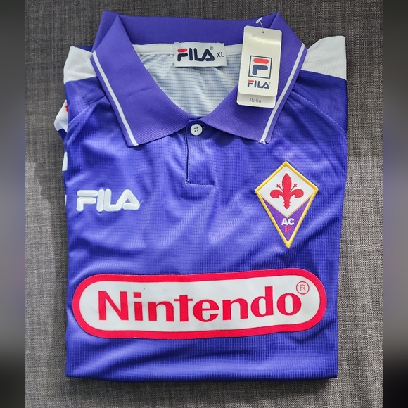 Fiorentina 98-99 Home #9 BATISTUTA Jersey - Picture 3 of 7